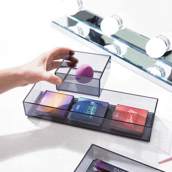 Organizer łazienkowy na kosmetyki z plastiku z recyklingu w kolorze matowej czerni – iDesign-image-2