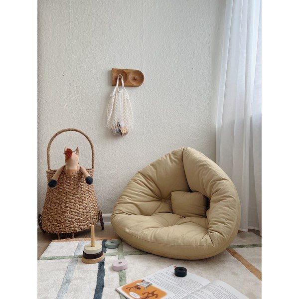 Dziecięcy fotel rozkładany Karup Design Mini Nido Dark Grey-image-1