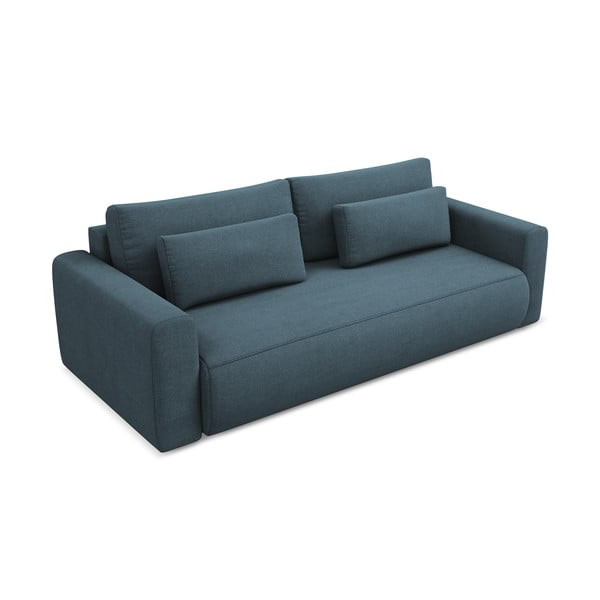 Niebieska rozkładana/ze schowkiem sofa 238 cm Kapua – Makamii-image-2