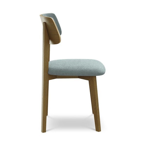 Niebieskie krzesło z litego drewna Niu – Makamii-image-2