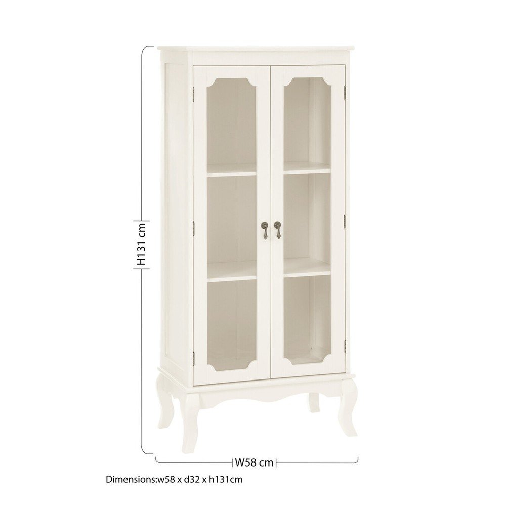 Biała witryna 58x131x32 cm Marcella – Premier Housewares (zdjęcie 7)