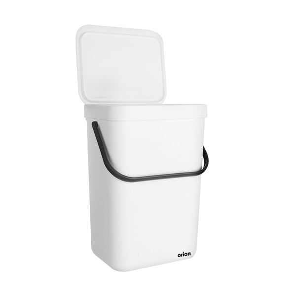 Biały plastikowy kosz na śmieci 10 l – Orion-image-2