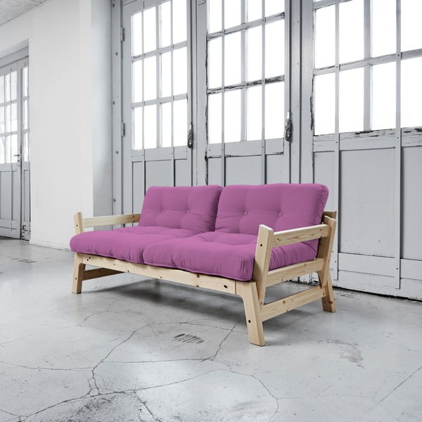 Sofa rozkładana Karup Step Natural/Taffy Pink
