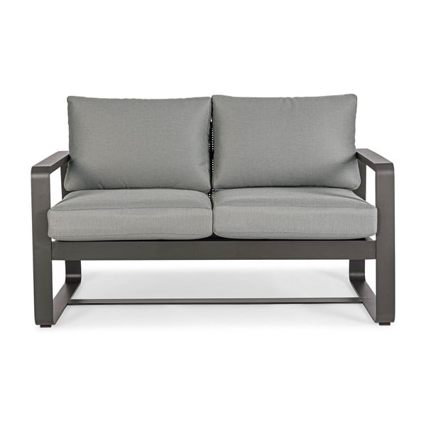 Szara aluminiowa sofa ogrodowa Merrigan   – Bizzotto