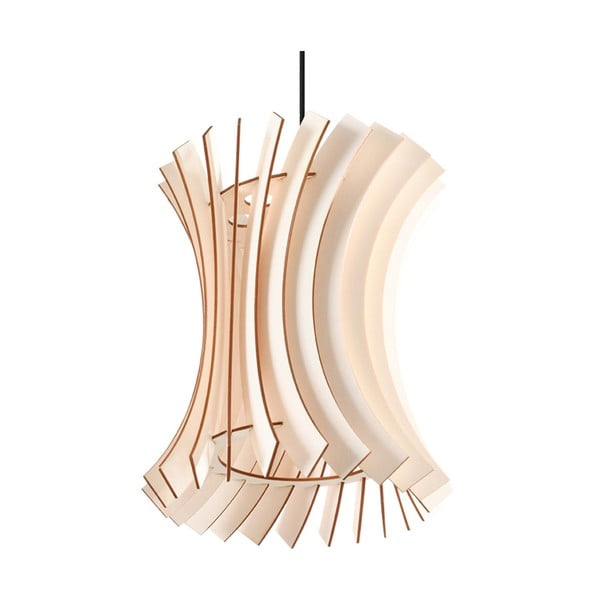 Lampa wisząca z drewnianym kloszem ø 30 cm Menges – Nice Lamps