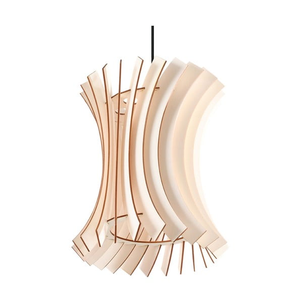 Lampa wisząca z drewnianym kloszem ø 30 cm Menges – Nice Lamps