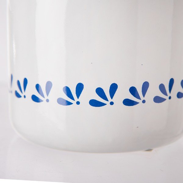 Biały emaliowany kubek Orion, 0,7 l-image-1