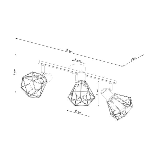 Czarna lampa sufitowa ø 10 cm Varpu – Sollux-image-4