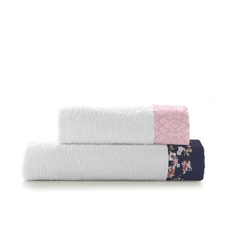 Zestaw 2 bawełnianych ręczników Happy Friday Basic Chinoiserie Blue