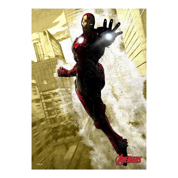 Plakat z blachy Marvel Dark Edition - Iron Man