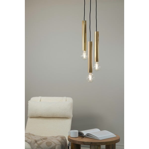 Lampa wisząca w kolorze złota z metalowym kloszem 25x25 cm Sencillo – Markslöjd-image-1