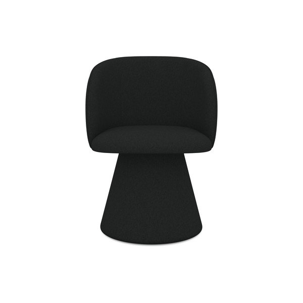 Czarny tapicerowany fotel jadalniany Maia – Makamii-image-1