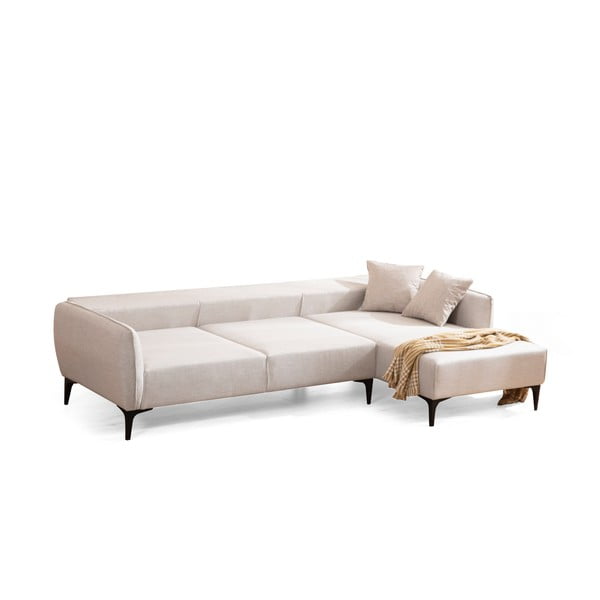 Biała sofa narożna Belissimo, prawy narożnik – Balcab Home-image-2