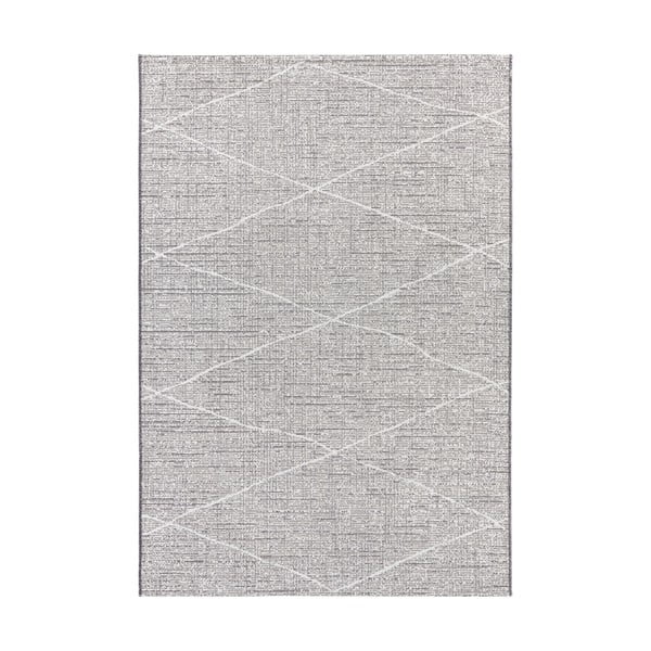 Antracytowo-beżowy dywan odpowiedni na zewnątrz Elle Decoration Curious Blois, 77x150 cm