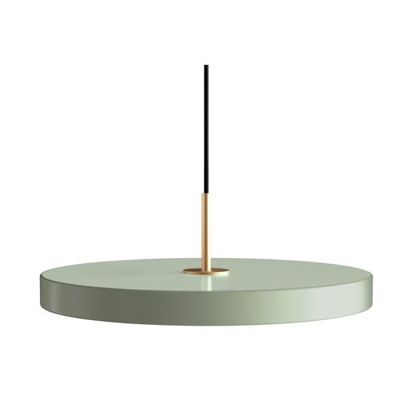 Jasnozielona lampa wisząca LED z metalowym kloszem ø 43 cm Asteria – UMAGE