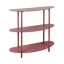 Bordowy metalowy regał 90x82x28 cm Riqueza – Leitmotiv