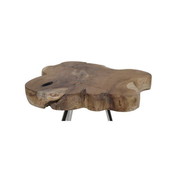 Stolik z drewna tekowego HSM Collection Tribe, 40x55 cm-image-1
