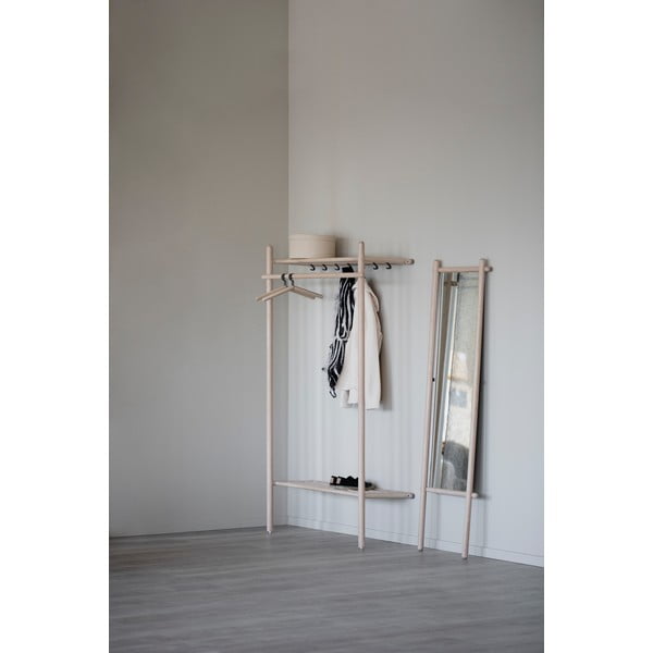 Naturalny zestaw do przedpokoju z litego drewna dębowego Milford – Rowico-image-4