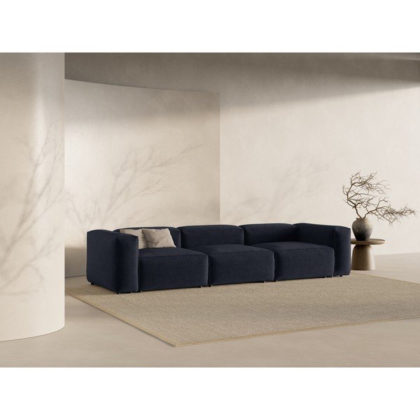 Ciemnoniebieska sofa 364 cm Bergamo – Cosmopolitan Design-image-1