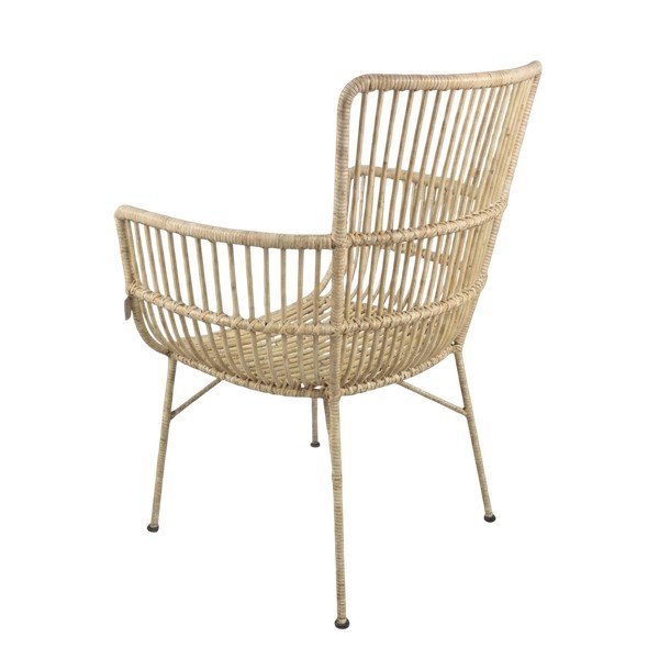 Rattanowy fotel ogrodowy w naturalnym kolorze – Ego Dekor-image-3