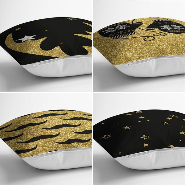 Zestaw 4 szenilowych poszewek na poduszki Minimalist Cushion Covers Winter, 42x42 cm-image-1