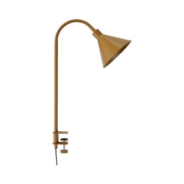 Brązowa metalowa lampa stołowa z elastyczną konstrukcją/z klipsem (wysokość 50 cm) Flexi Torino – Ellos Home