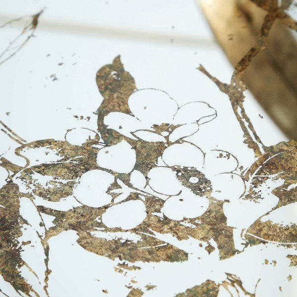 Złota taca szklana Ixia Gold Birds-image-1
