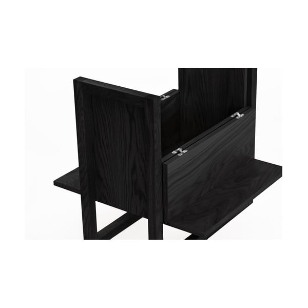 Czarny barek z drewna dębowego 59x60 cm Woodman NewEst-image-4