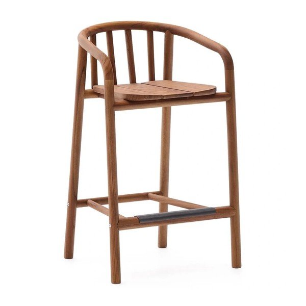 Drewniany hoker ogrodowy w naturalnym kolorze Turqueta – Kave Home