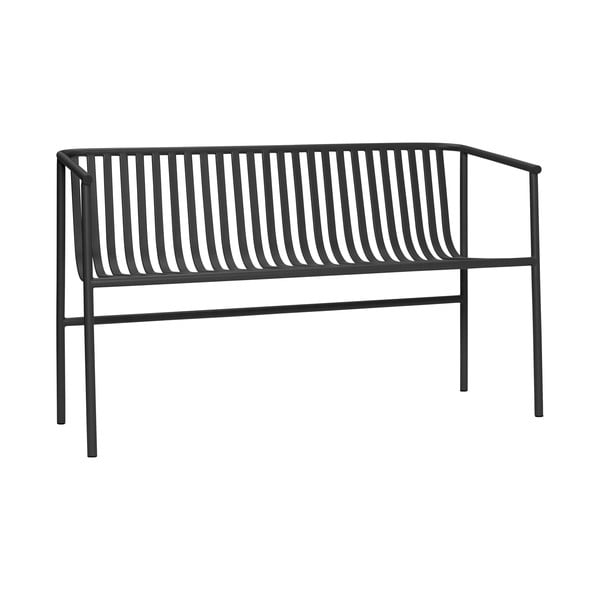 Czarna metalowa ławka ogrodowa Villa – Hübsch