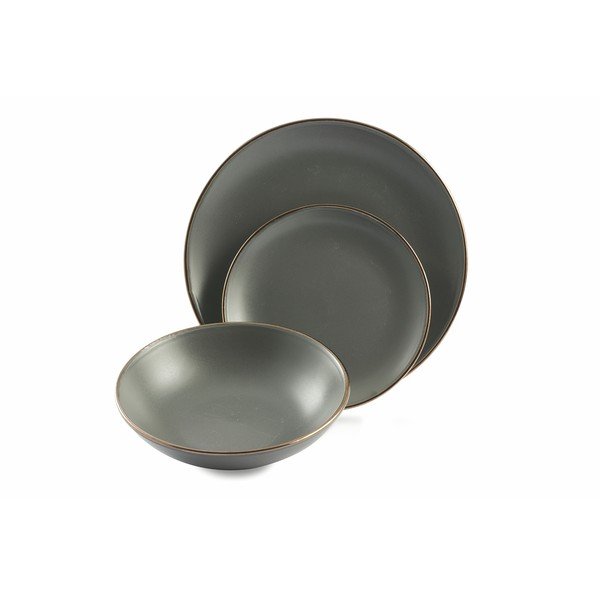 18-częściowy komplet szarych naczyń Villa d'Este Cala Dorada-image-2