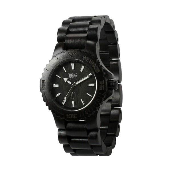 Drewniany zegarek Date Black