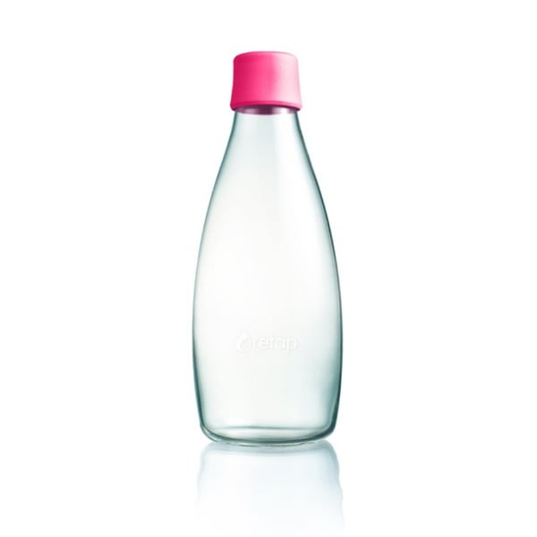 Fuksjowa butelka ze szkła ReTap, 800 ml