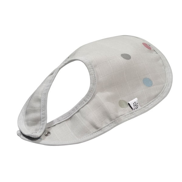 Szary muślinowy śliniak Kindsgut Dots-image-4