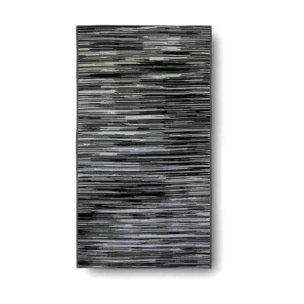 Czarno-biały ręcznik kąpielowy Casa Di Bassi Trendy, 100x180 cm
