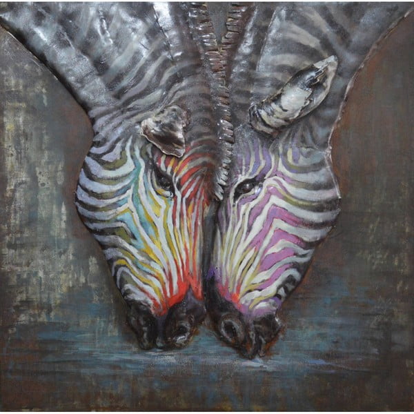 Obraz ręcznie malowany Vivorum Zebra In Love