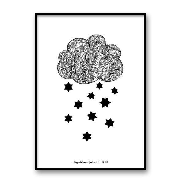 Plakat autorski Raining Stars, 30x40 cm