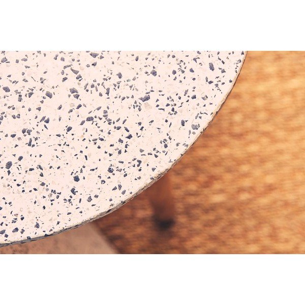 Okrągły stolik z blatem z lastryko ø 42 cm Terrazzo – Jardin d'Ulysse-image-2