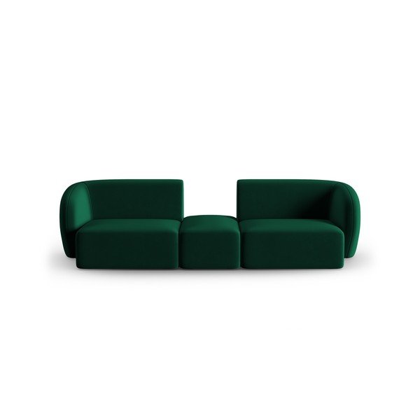 Zielona aksamitna sofa 246 cm Paolo – Milo Casa-image-1