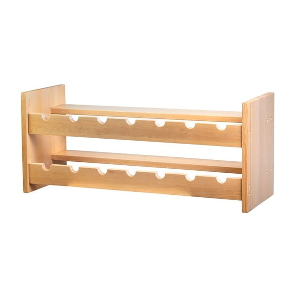 Wiszący regał na wino z drewna sosnowego liczba butelek 14 Carol – Kalune Design-image-2