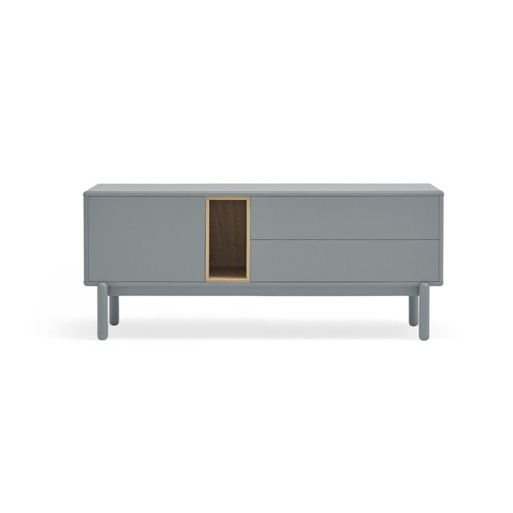 Niebieska/szara szafka pod TV 140x56 cm Corvo – Teulat