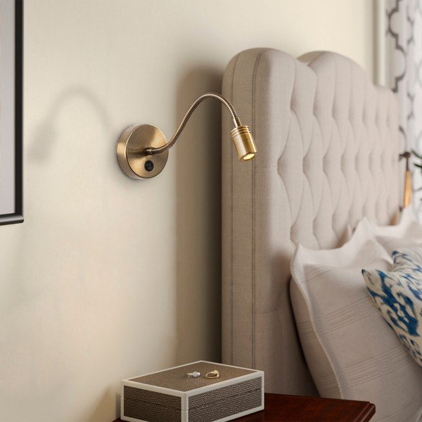 Kinkiet LED w kolorze złota Reading – Opviq lights-image-1