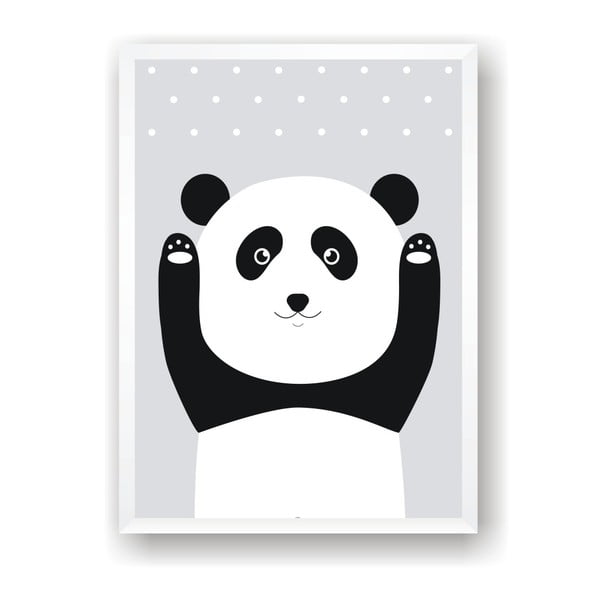 Plakat Nord & Co Snow Panda, 50x70 cm