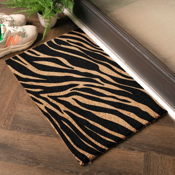 Wycieraczka z włókna kokosowego 40x60 cm Zebra – Artsy Doormats-image-1
