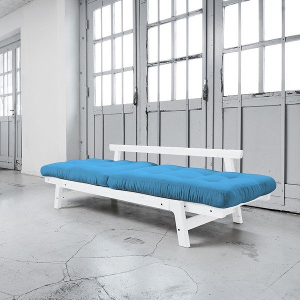 Sofa rozkładana Karup Step White/Horizon Blue-image-2