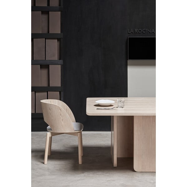 Stół do jadalni w dekorze drewna jesionowego Teulat Arq, 137x137 cm-image-1