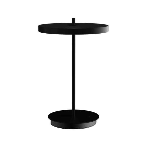 Czarna metalowa lampa stołowa LED z metalowym kloszem (wysokość 31 cm) Asteria Move – UMAGE