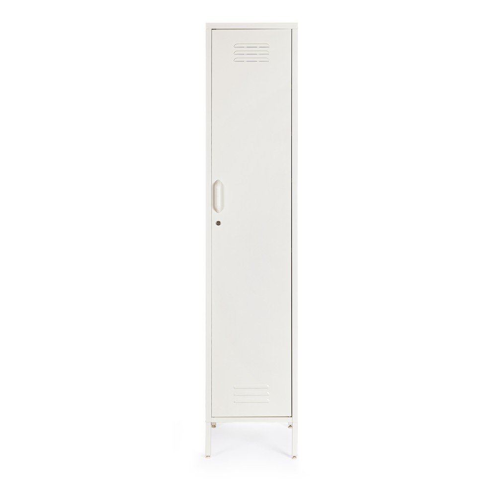 Kremowa metalowa szafka z zamkiem 38x185x46 cm Cambridge – Yes Everyday