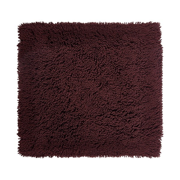 Bordowy dywanik łazienkowy z organicznej bawełny Aquanova Mezzo, 60 x 60 cm