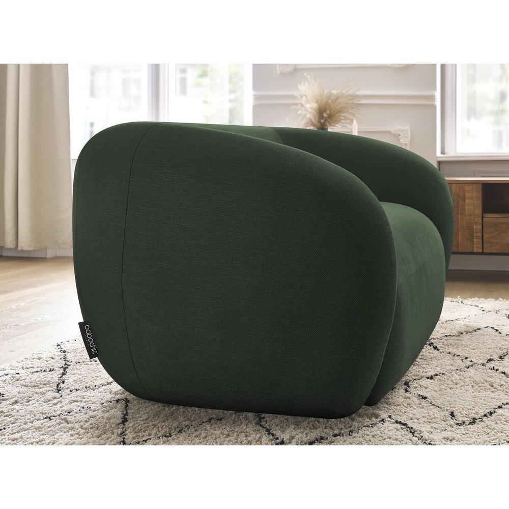 Zielona sofa z tkaniny szenilowej 160 cm Celine – Bobochic Paris (zdjęcie 3)